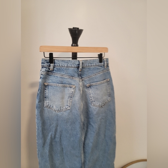 Reformation Nila Long Denim Skirt Denim- Size 28 - Picture 6 of 9